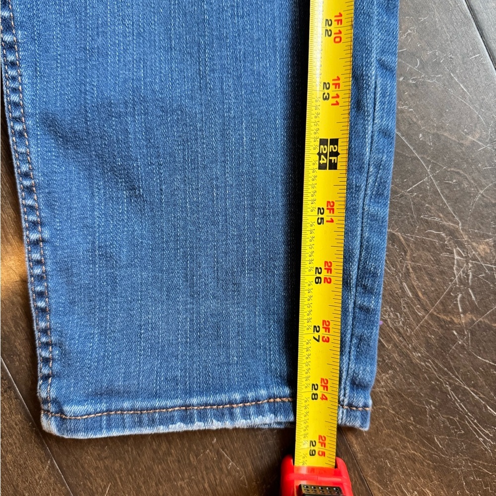 White House Black Market Women's Skinny Jeans Blue Distressed - Picture 11 of 13